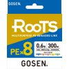 Gosen X8 Roots PE 8 Örgü İp Misina 300mt Multi Color 45 LB. 3 PE