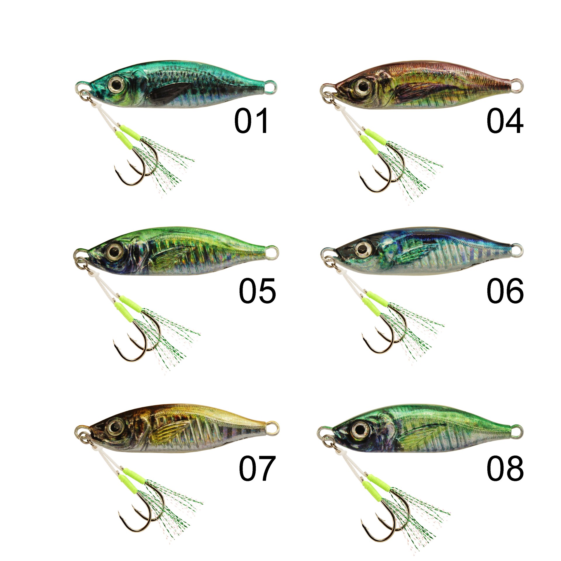 Captain 3627 Slide Jigger 40gr Light Jig Suni Yem No : 03