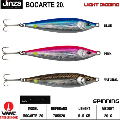 Jinza Bocarte 65mm Light Jig 20 Gr Blue
