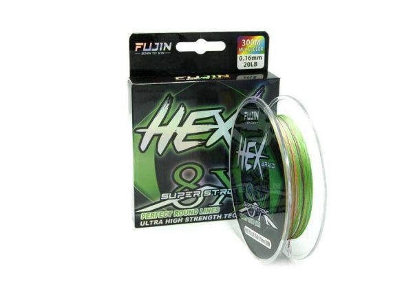 FUJIN Hex Braid 8x 300mt Multicolor PE İp Misina - 030mm