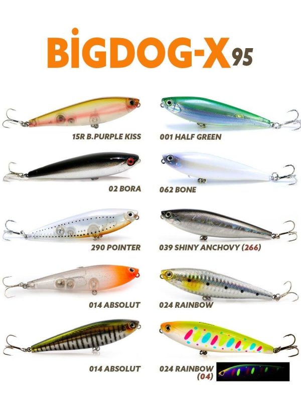 FUJIN Big Dog-x BDX-95 mm. 13,5 Gr. Su Üstü Color :  062