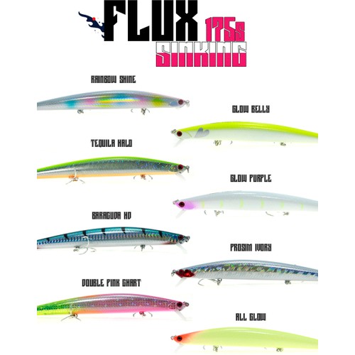 Fujin Flux 175mm 29gr Sinking Color : Glow Purple