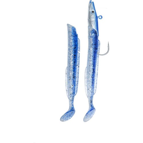 Fujin Salt Eel 13cm 22gr x2 Silikon Yem 021 Color : Blue Glitter
