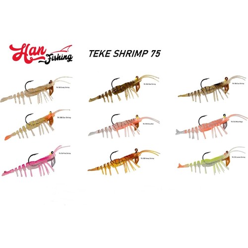 Han Fish Teke Shrimp 75 mm 7 Gr. Color : Star Shirimp